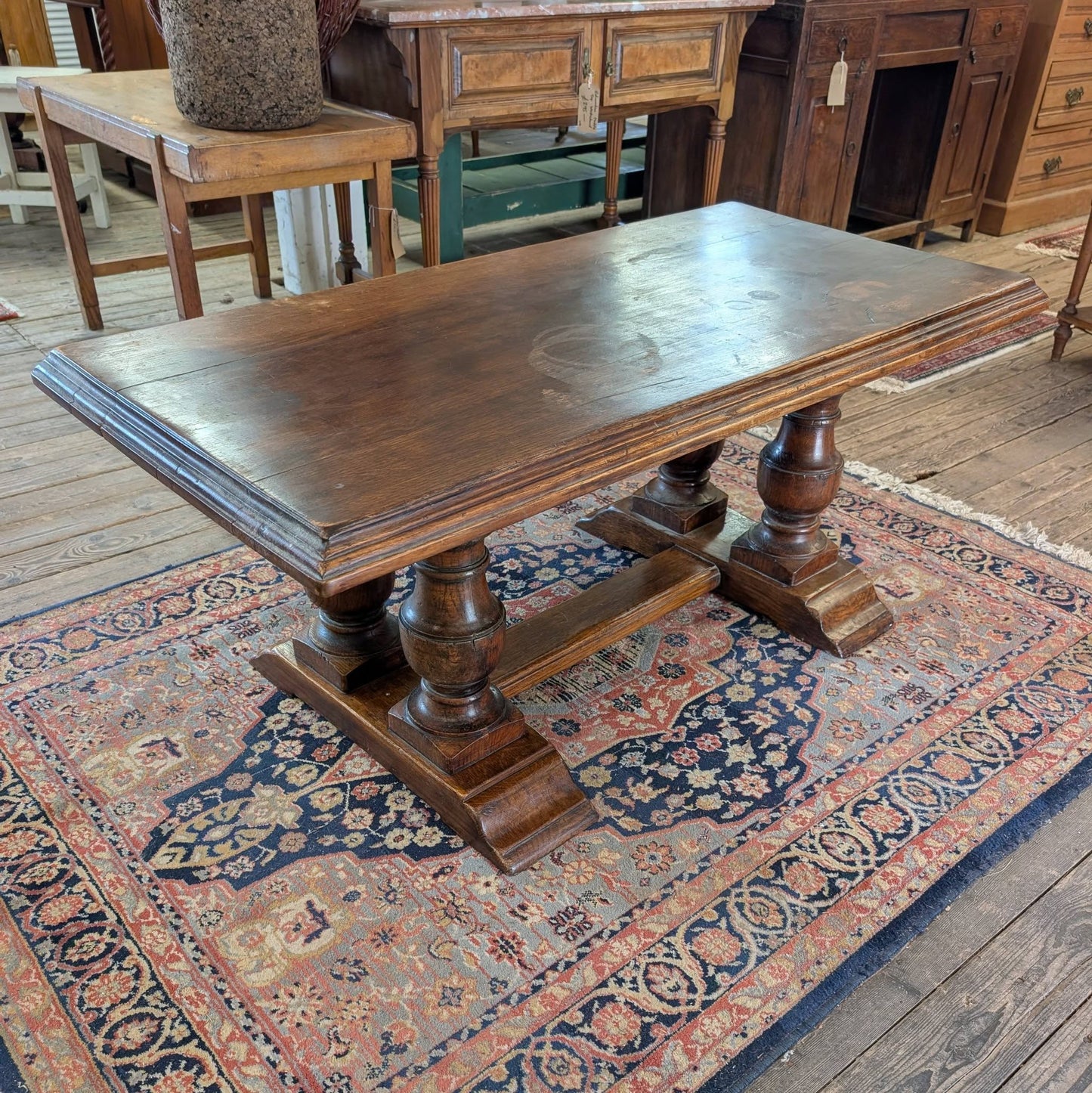 Heavy Solid Oak Coffee Table