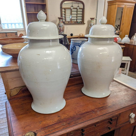 Pair of Large Ginger Jars