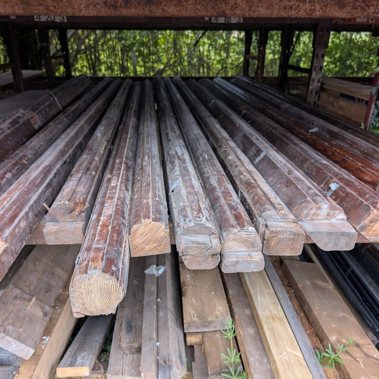 Old Shaped Church Timber