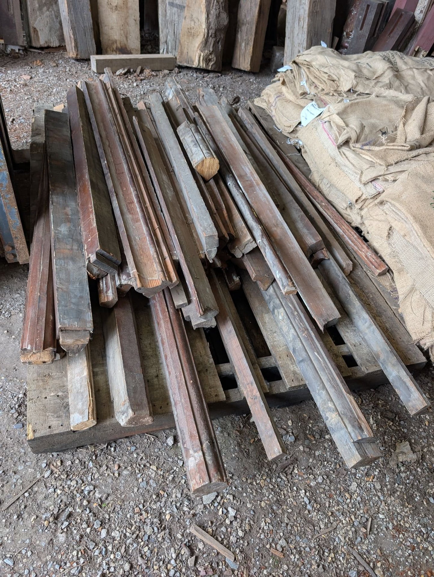 Old Shaped Church Timber