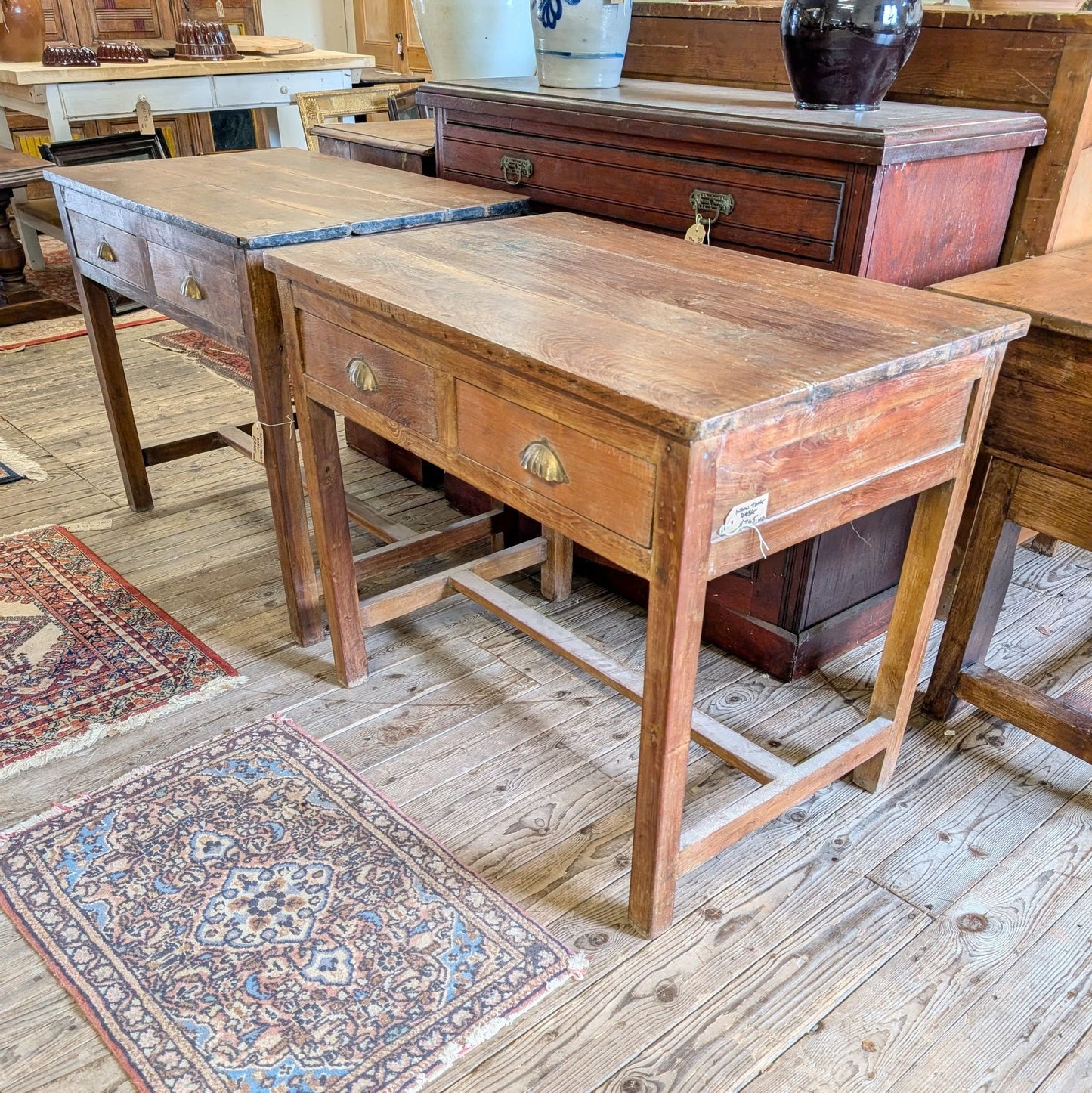 Old Indian Teak Desks