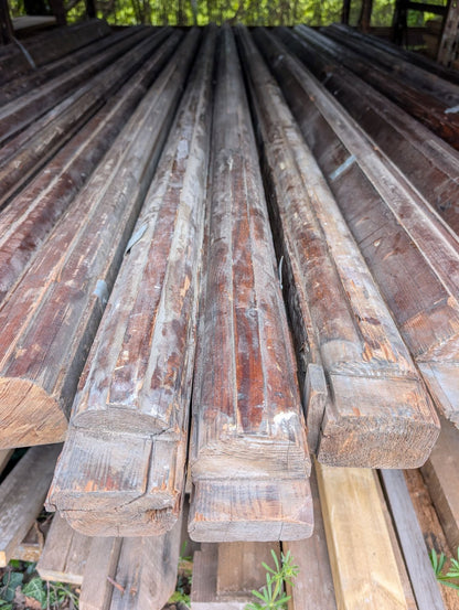 Old Shaped Church Timber