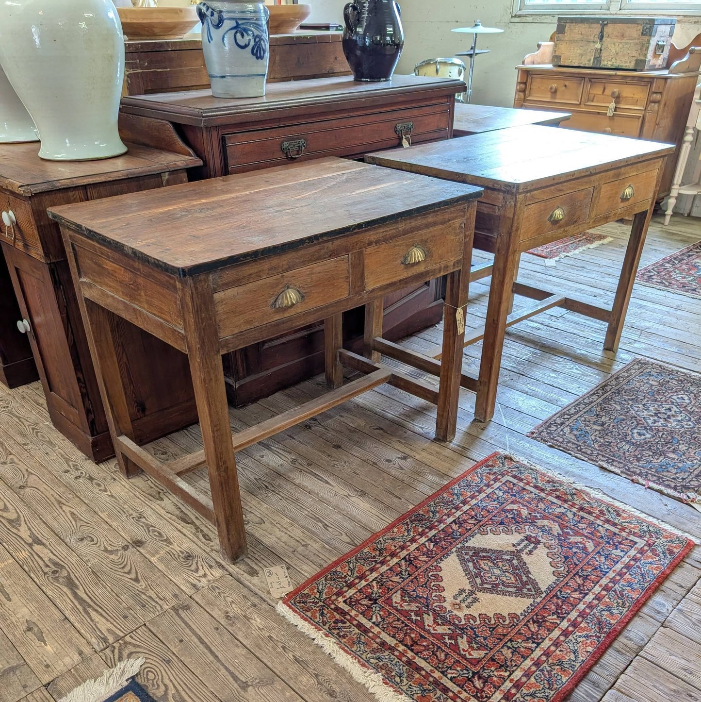 Old Indian Teak Desks