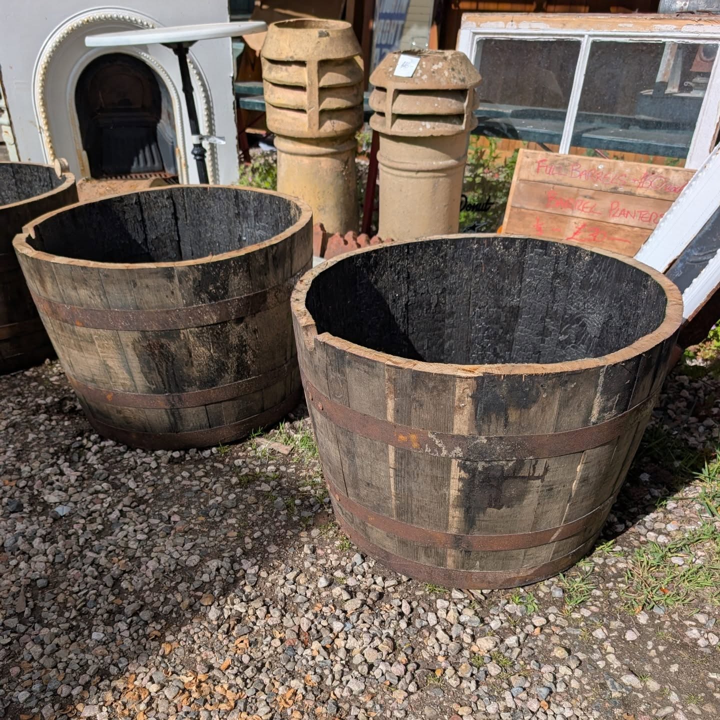 Whisky Barrel Planters