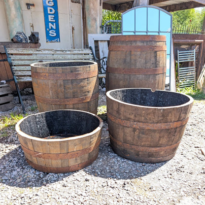 Whisky Barrel Planters
