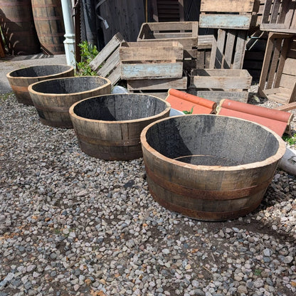 Whisky Barrel Planters