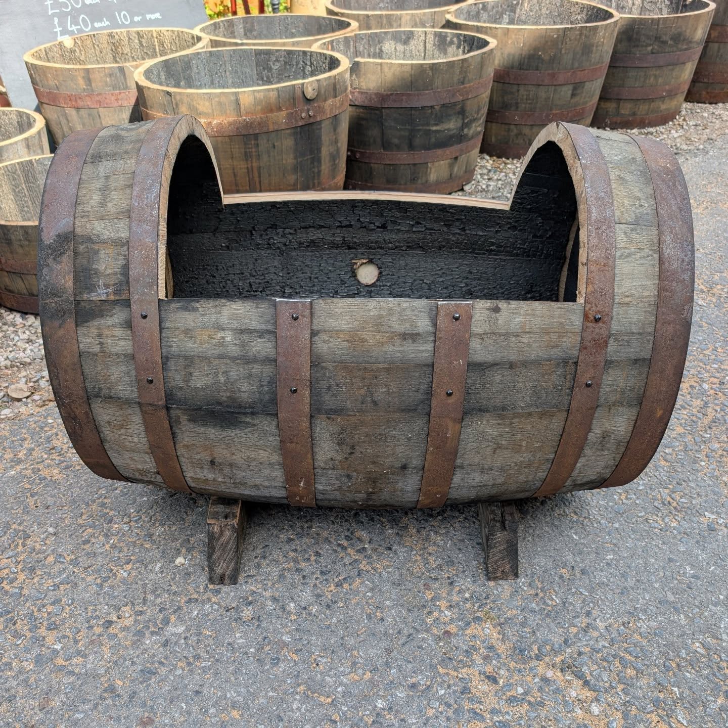 Whisky Barrel Planters