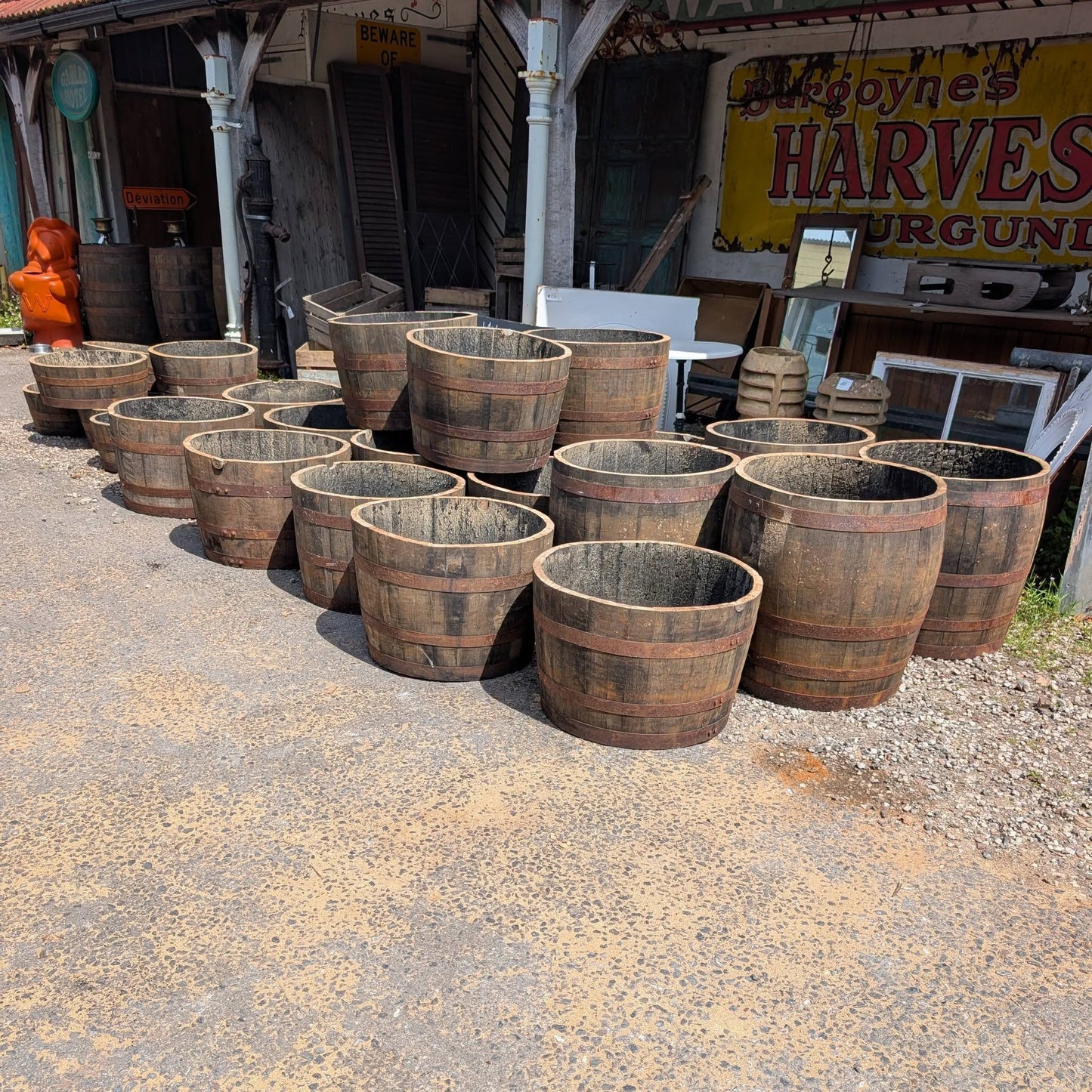 Whisky Barrel Planters