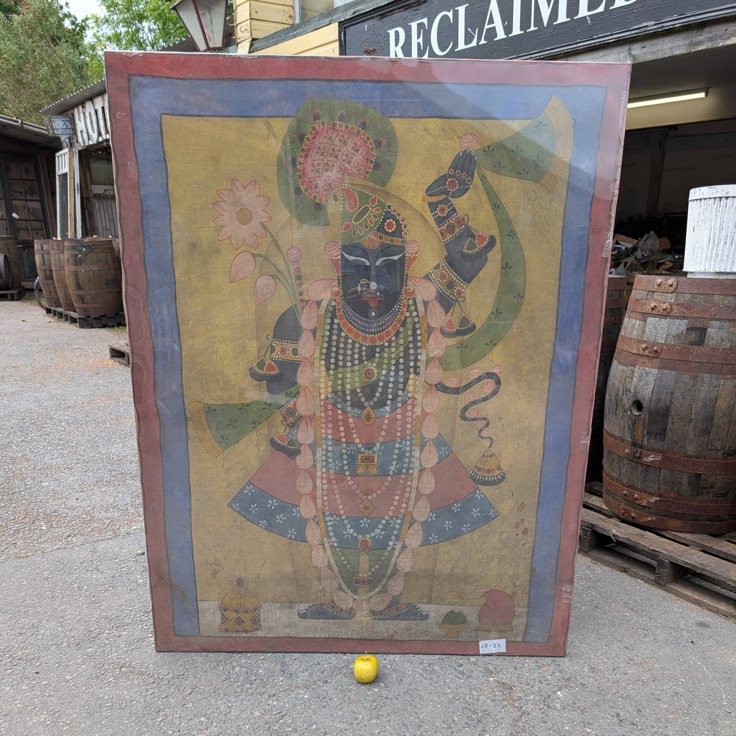 Large Indian Pichwai Painting of Shrinathji