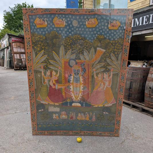 Large Indian Cloth Pichwai Painting