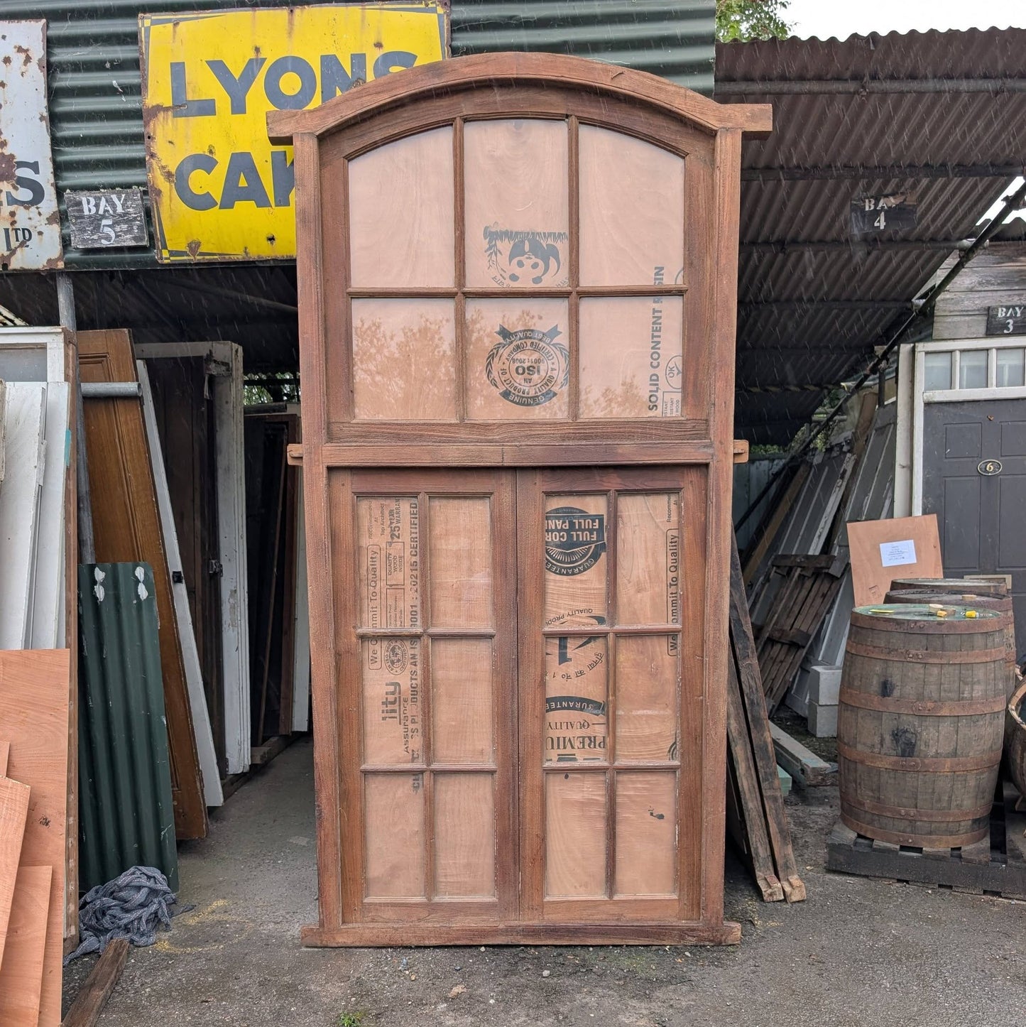 Large Glazed Teak Windows