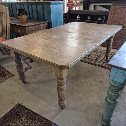 Solid Oak Extending Dining Table