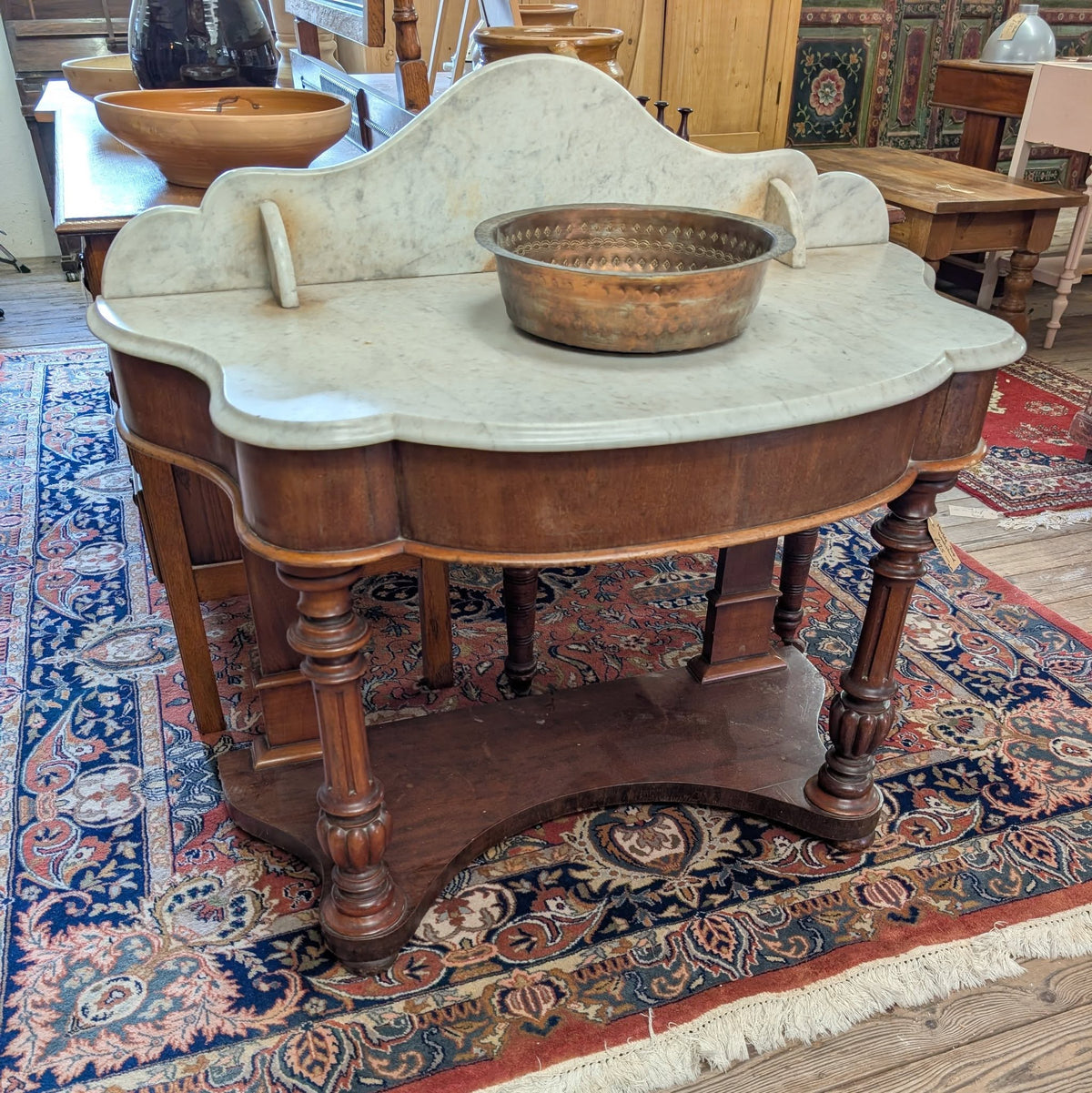 Victorian Marbe Top Washstand