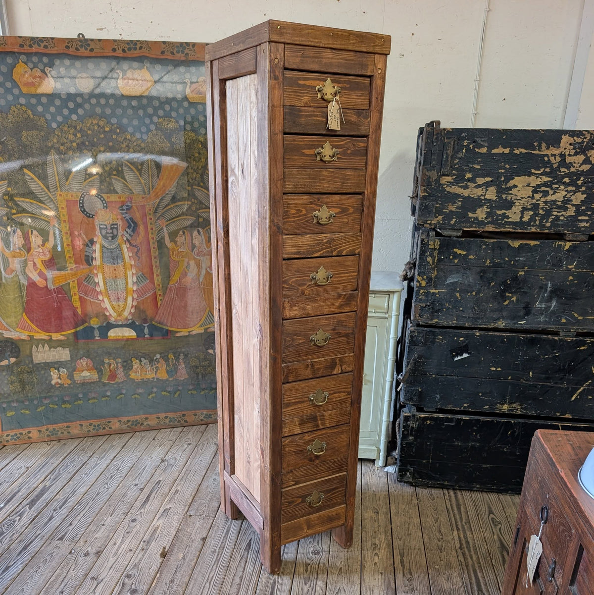 Tall Bank of Drawers
