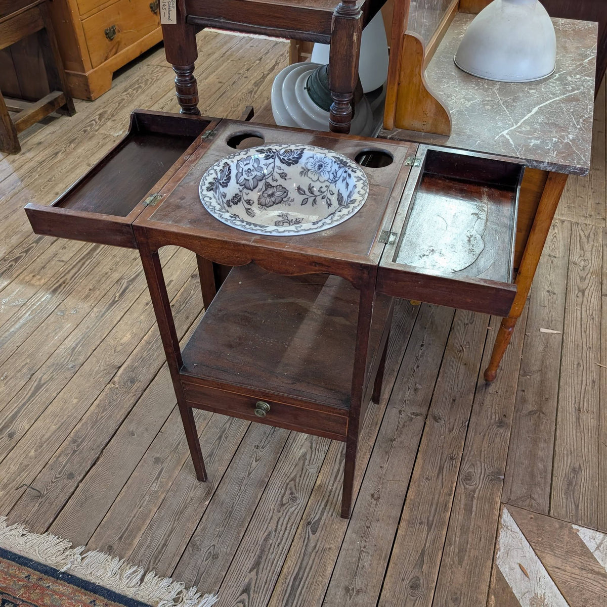 Victorian Washstand with Original Sink