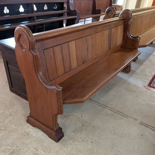 6ft Pitch Pine Pew