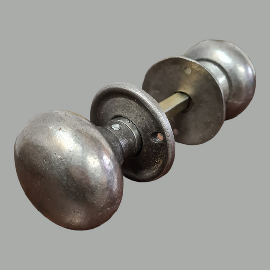 Aged Cast Iron Door Knobs 50mm