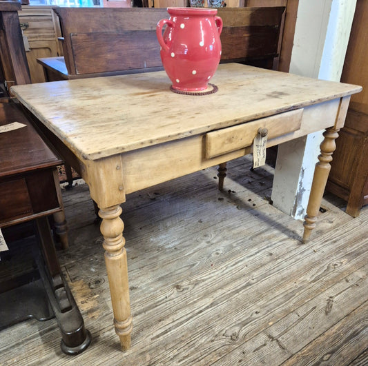 Pine Table with Drawer