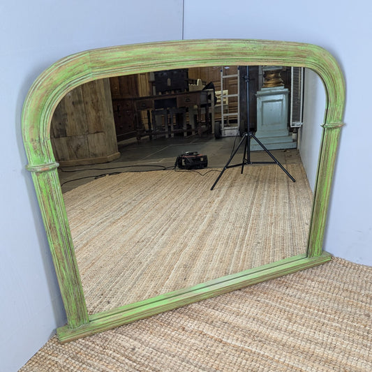 Green Overmantle Mirror