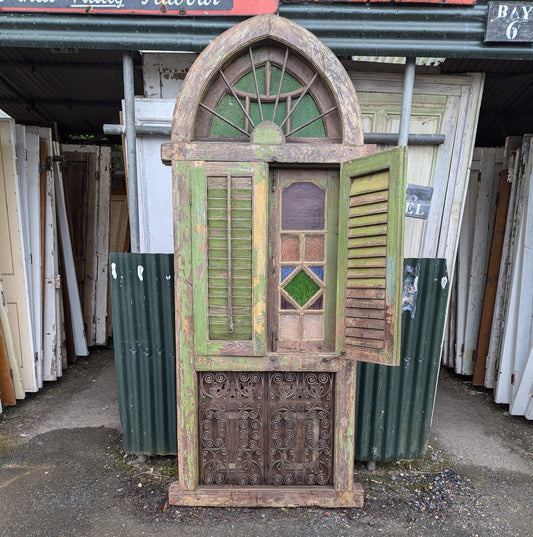 Large Indian Glazed Window