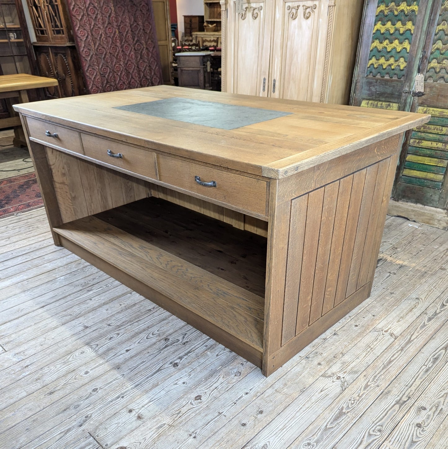 'The Devon' Oak Kitchen Island