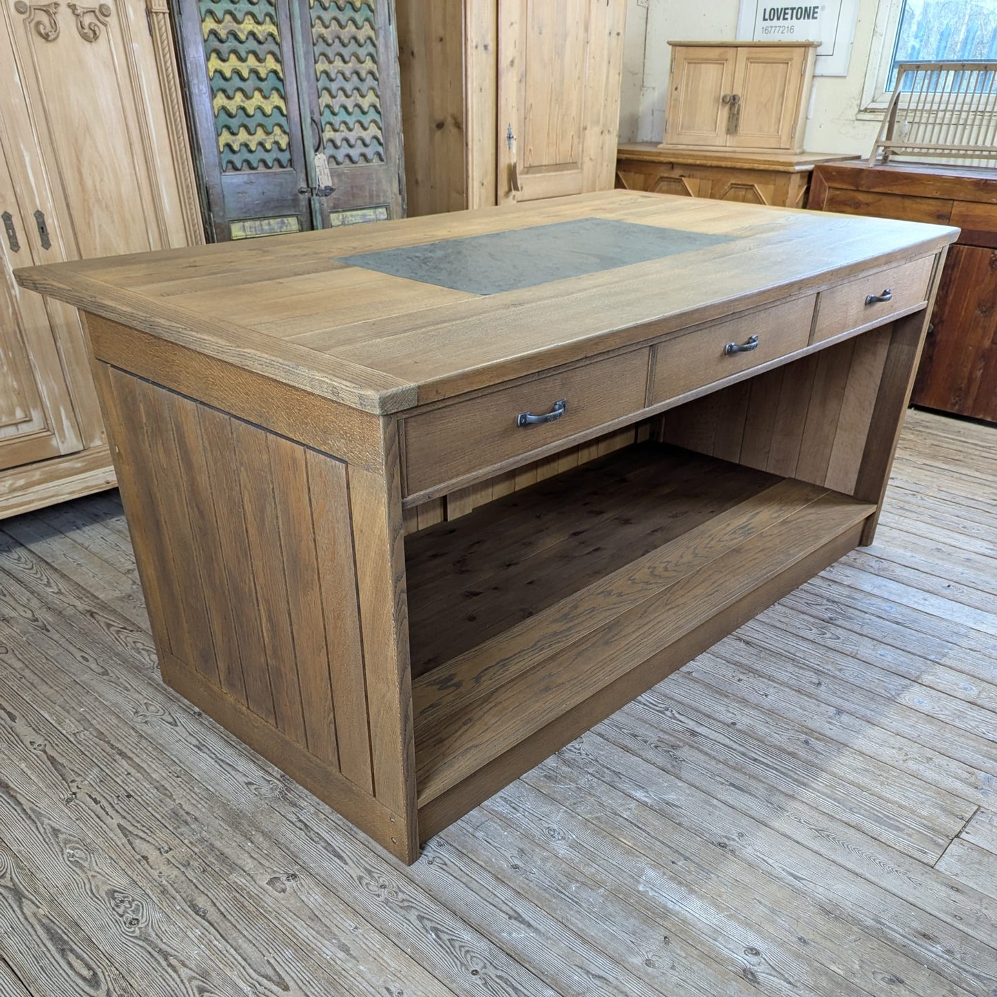 'The Devon' Oak Kitchen Island