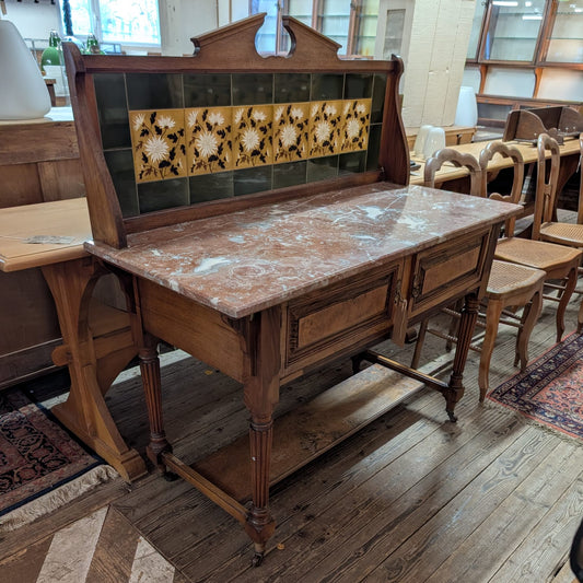 Edwardian Marble Top Washstand