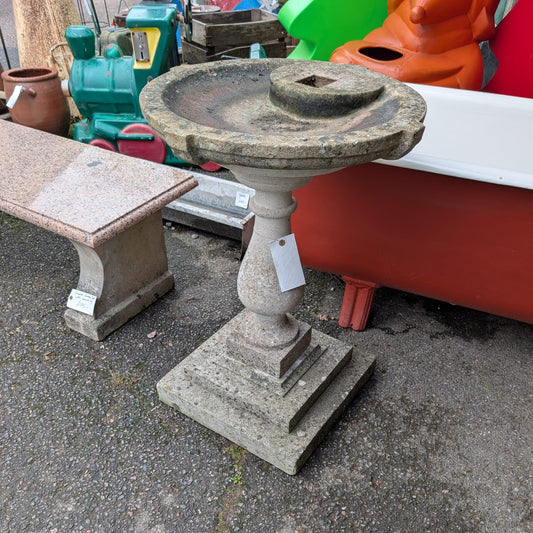 Large Concrete Birdbath